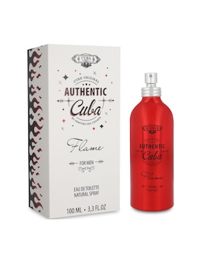 Eau de toilette Cuba Autentic Flame para hombre