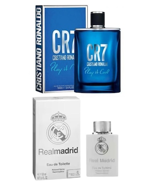 Set eau de parfum Cr7 Play It Cool + Real Madrid para hombre