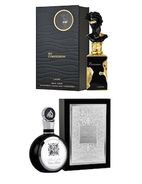 Set Eau de parfum Lattafa Fakhar & His Confession para hombre