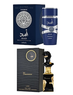 Set Eau de parfum Lattafa Asad & His Confession para hombre