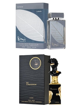 Set Eau de parfum Lattafa Najdia & His Confession para hombre