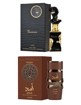 Set Eau de parfum Lattafa Asad & His Confession para hombre