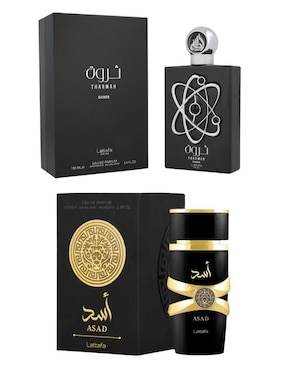 Set Eau de parfum Lattafa Tharwah & Asad para hombre