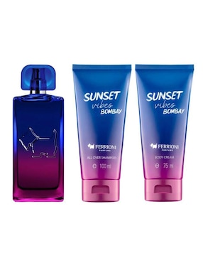 Set eau de toilette Ferrioni Sunset Vibes Bombay para hombre