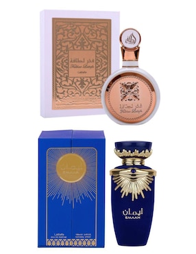 Set eau de parfum Lattafa Emaan & Fakhar Rose para mujer