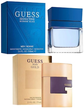 Set eau de toilette Guess Guess Gold y Seductive Homme Blue para hombre