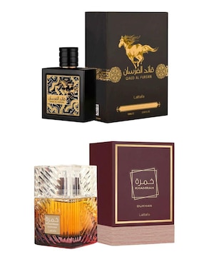 Set Eau de parfum Lattafa Khamrah & Qaed Al Fursan unisex