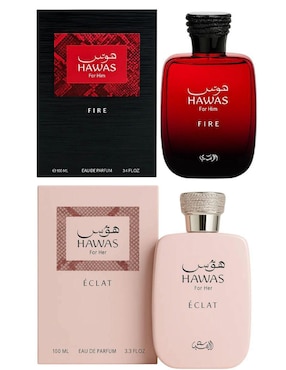 Set eau de parfum rasasi hawas "para" unisex