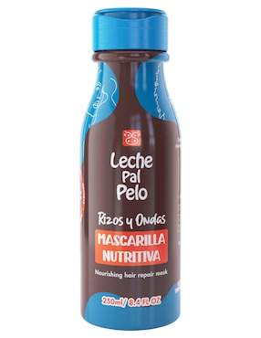Mascarilla para cabello Leche Pal Pelo nutritiva para hidratar Leche Pal Pelo rizos y ondas 250 ml