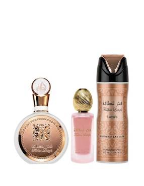 Set eau de parfum Lattafa Fakhar Pride para mujer