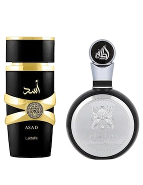 Set eau de parfum Lattafa Asad + Fakhar para hombre