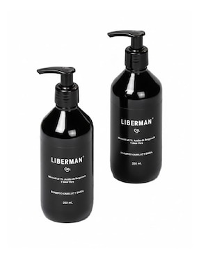 Kit tratamiento para barba y cabello shampoo capilar hidratante Liberman