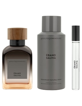 Kit Eau de parfum Adolfo Dominguez Ébano Salvia para hombre