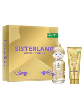 Kit Eau de parfum Benetton Sisterland Golden Vainilla para mujer