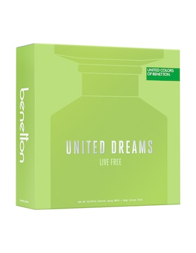 Set Eau de toilette Benetton Dreams Live Free para mujer