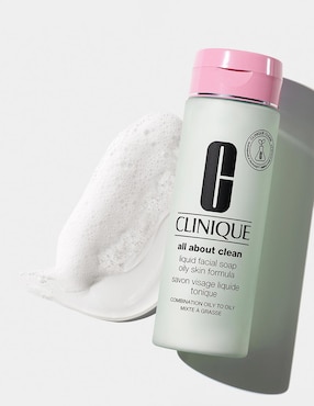 Limpiador facial Clinique All About Clean Liquid Facial Soap Oily Skin Formula para exfoliar