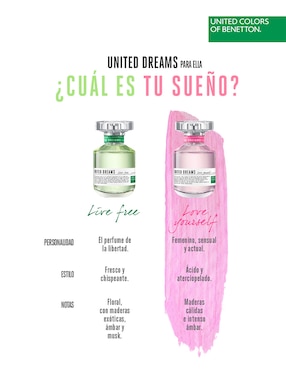 Eau de toilette Benetton United Dreams Love Yourself para mujer