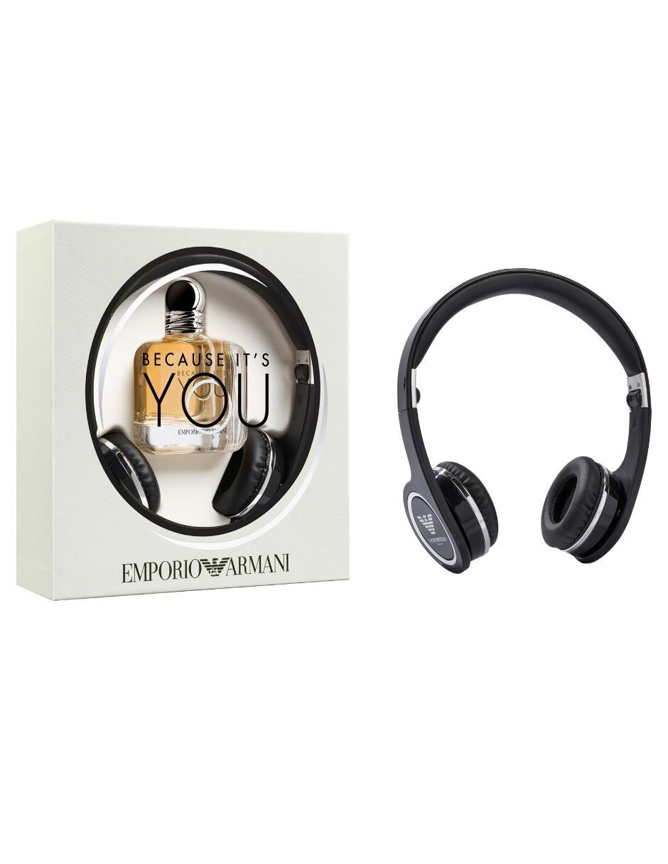 armani headphones with perfume
