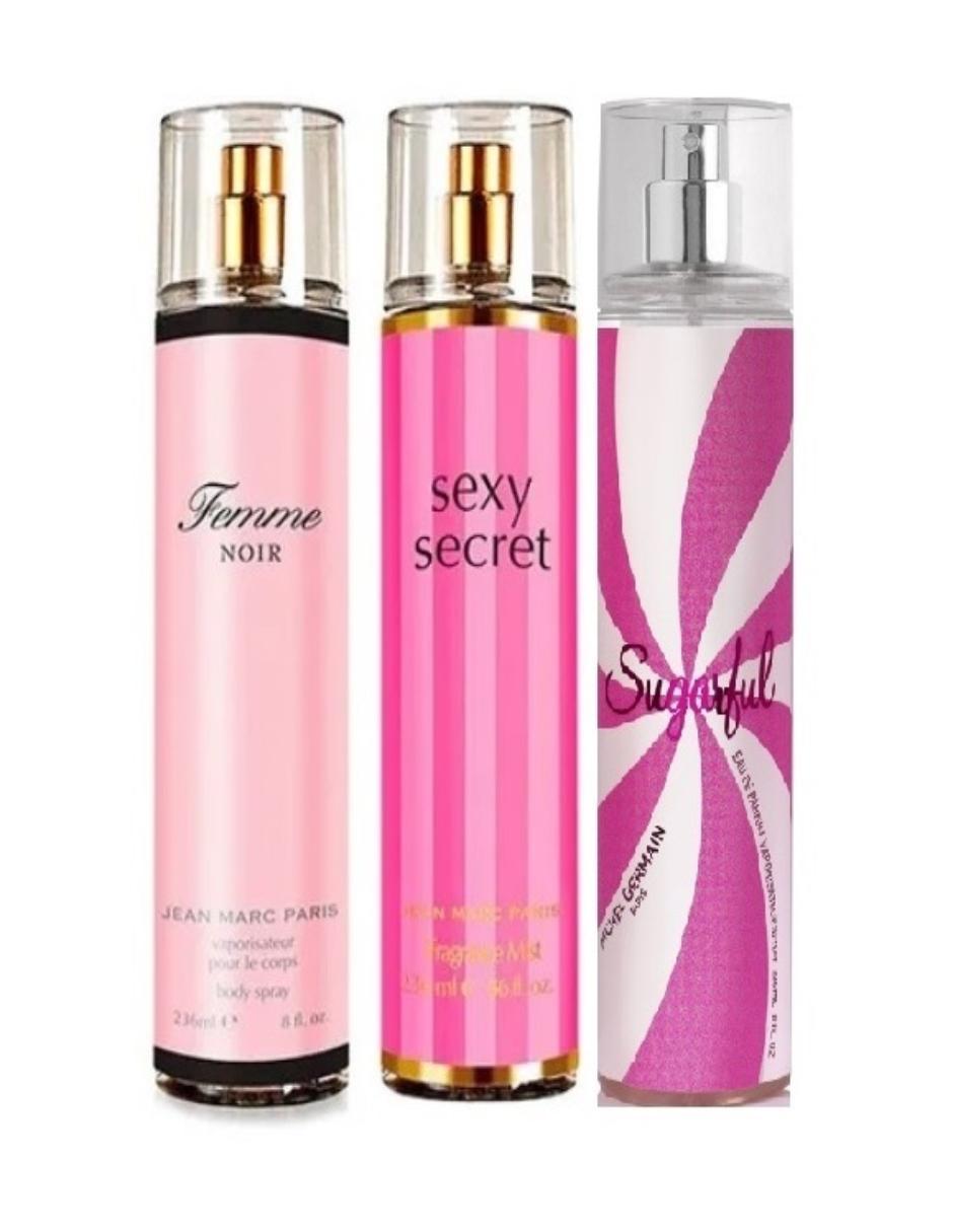 Set body mist Sugar para mujer