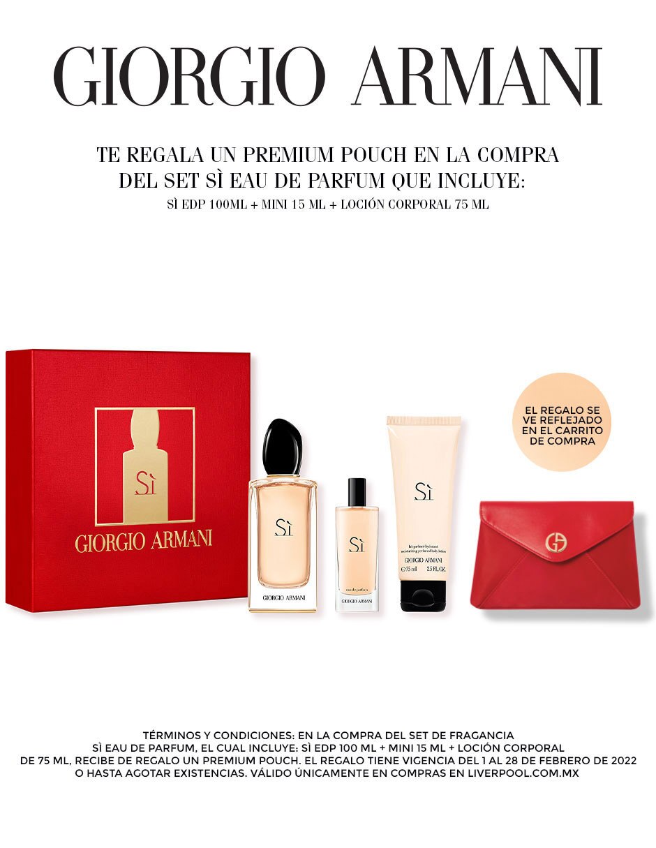 precio del perfume si de giorgio armani en liverpool