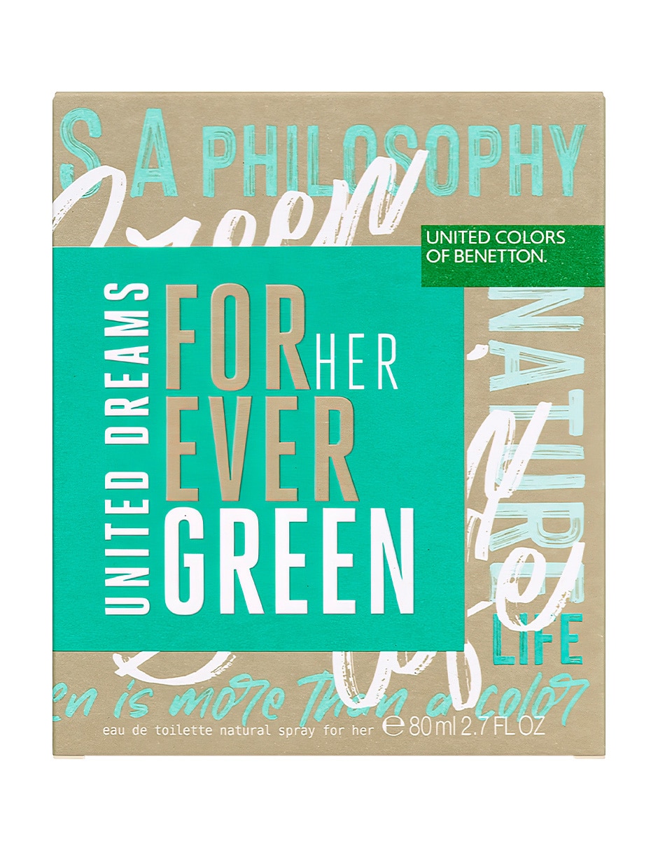 Eau de toilette United Dreams Forever Green Her para mujer 9