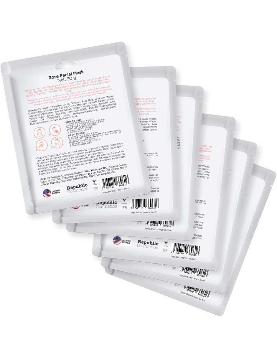 Rose Facial Mask para prevenir signos de la edad 2