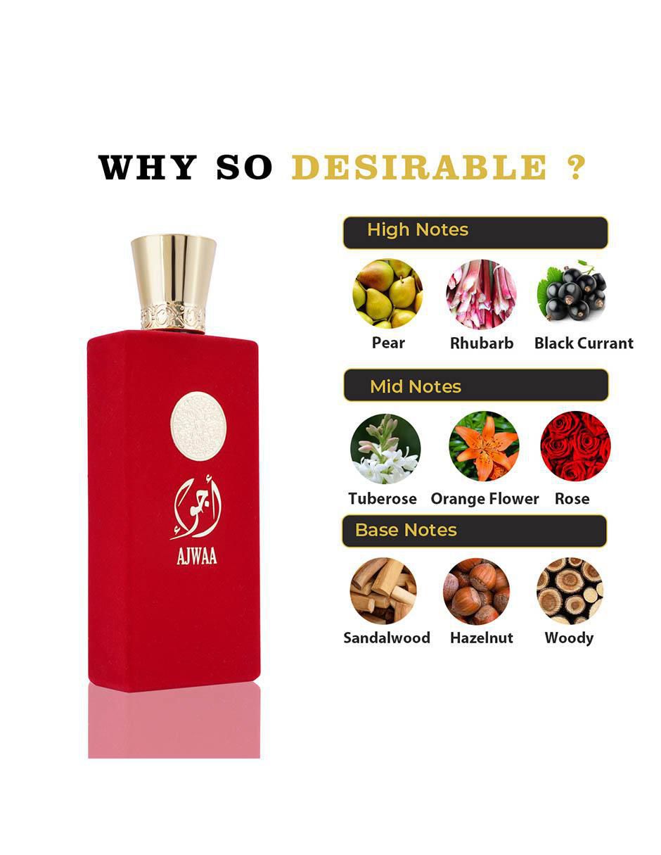 Eau de parfum Ajwaa Concentrated Red para mujer 3