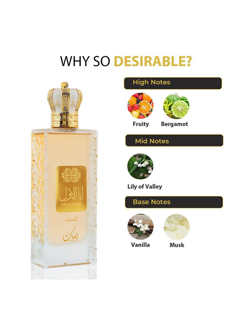 Eau de parfum Ana Al Awwal Gold/White unisex 3