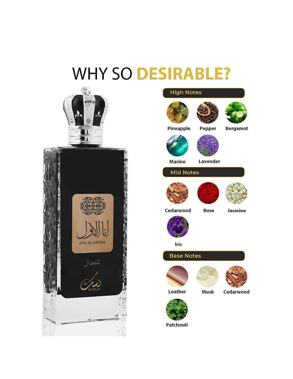 Eau de parfum Ana Al Awwal Black- Silver para mujer 3