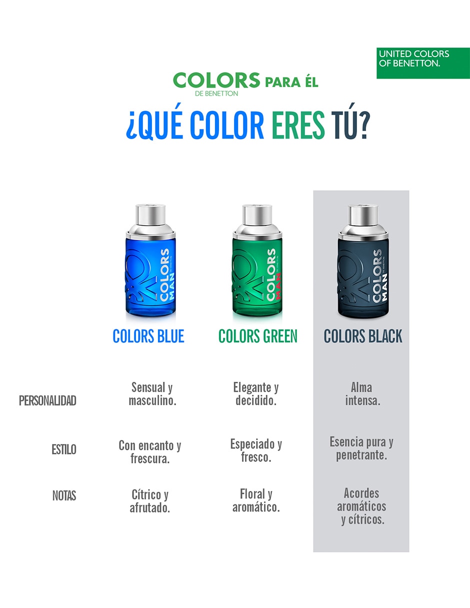Eau de toilette Colors Black para hombre 5