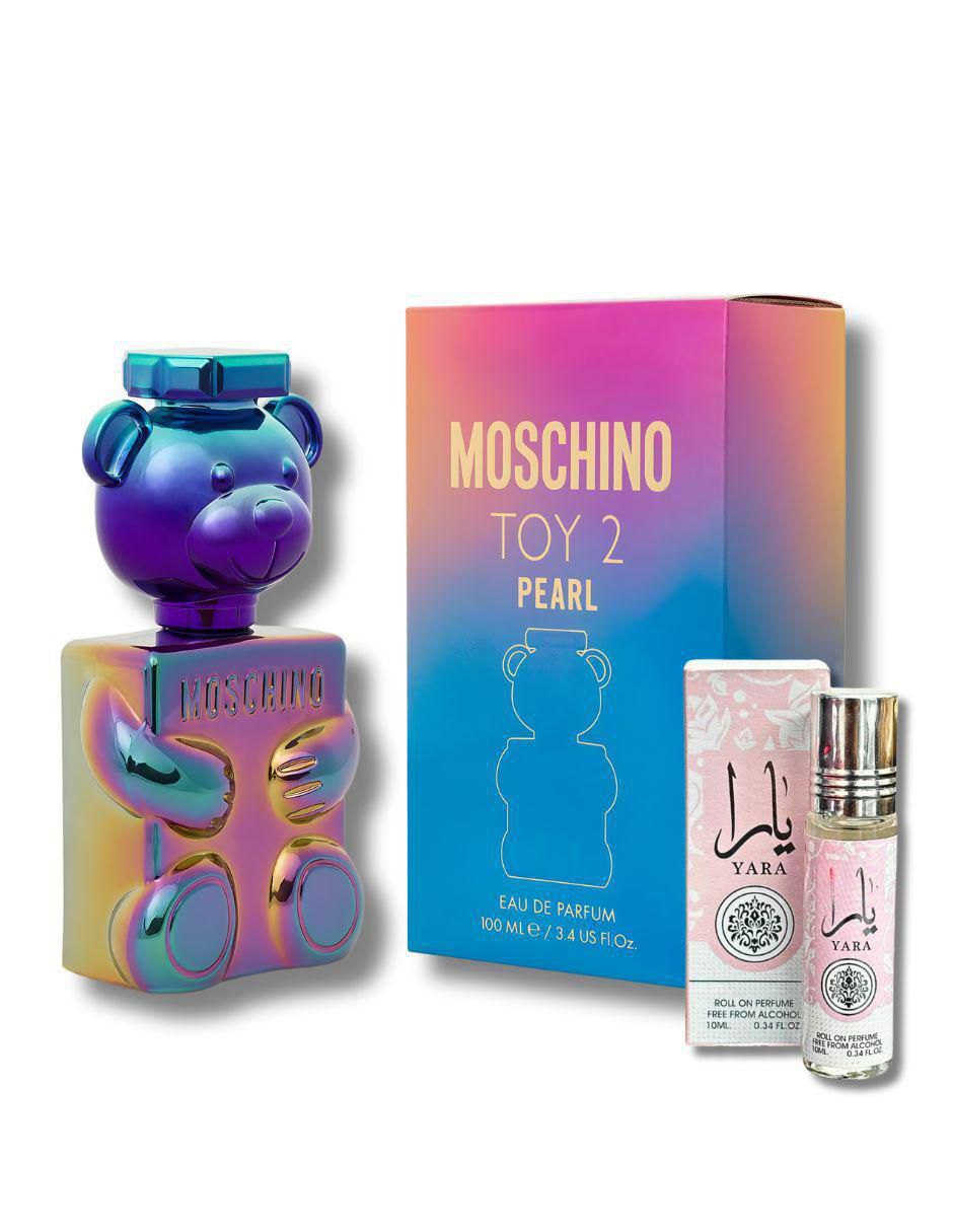 Set Eau de parfum Toy 2 Pearl mas Yara Rollon Oil para mujer 2