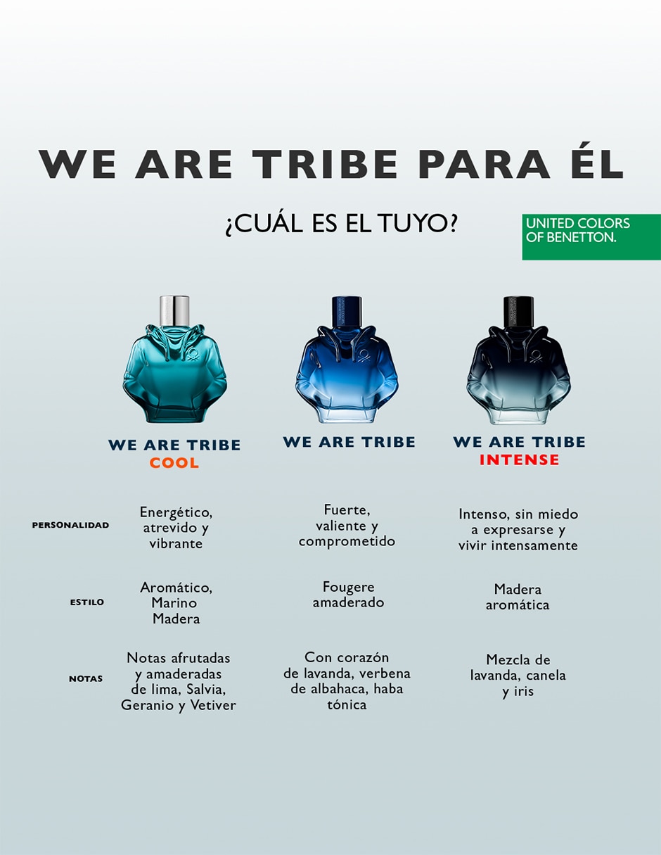Set Eau de toilette Benetton We are tribe cool para hombre 6
