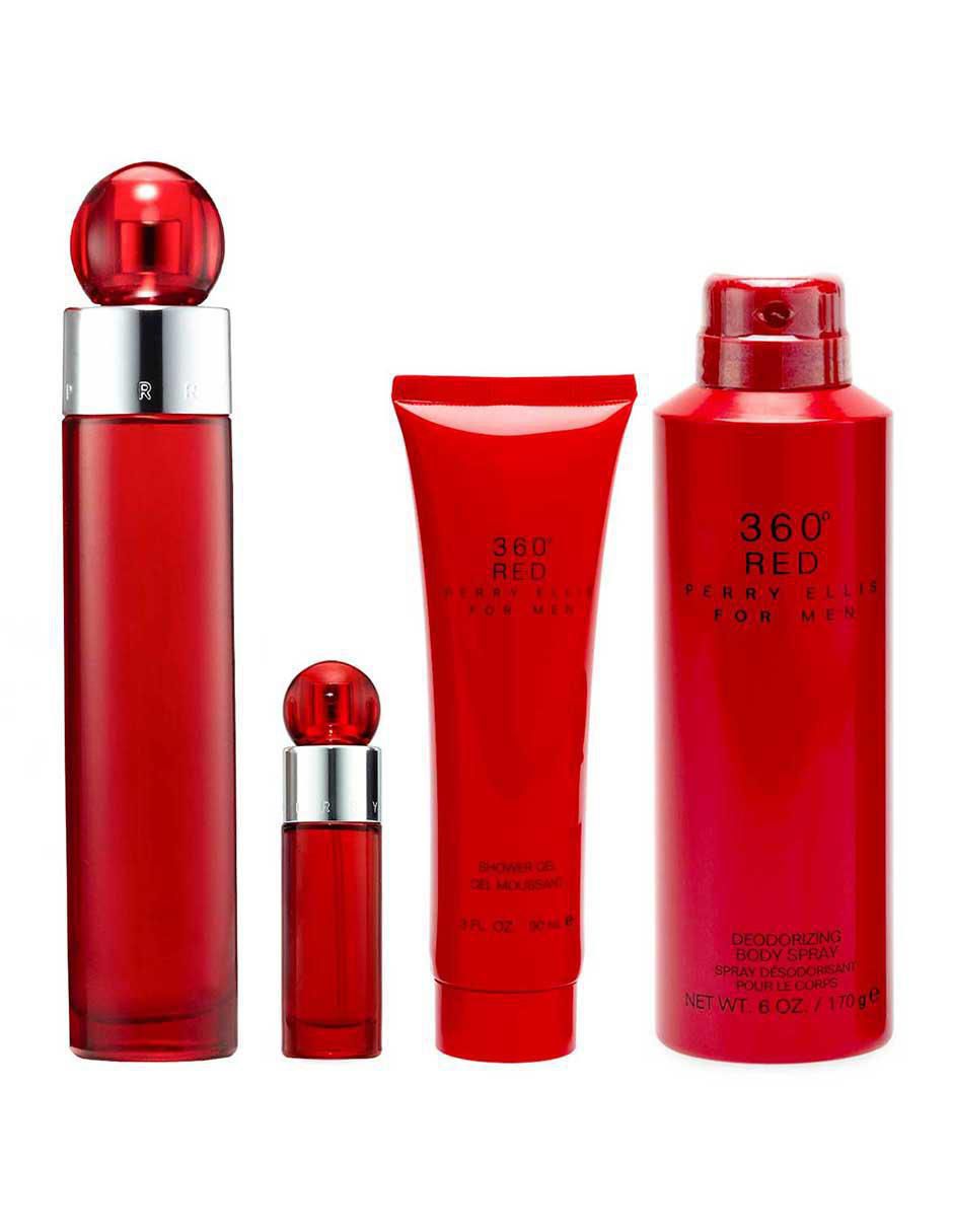 Set Eau de toilette 360° Red For Men para hombre 3