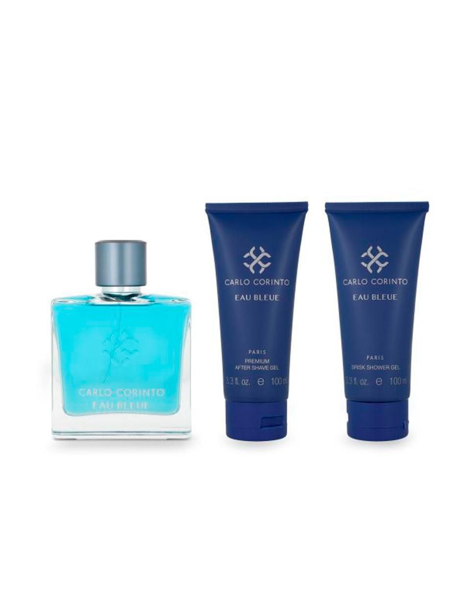 Set Eau de toilette Carlo Corinto Bleue para hombre