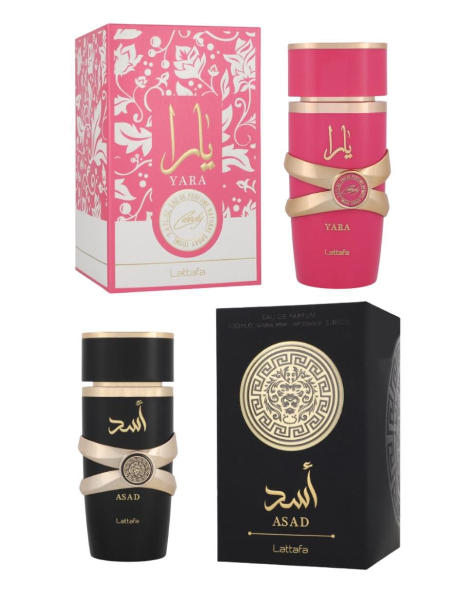 Set eau de parfum Yara Candy y Asad unisex 2