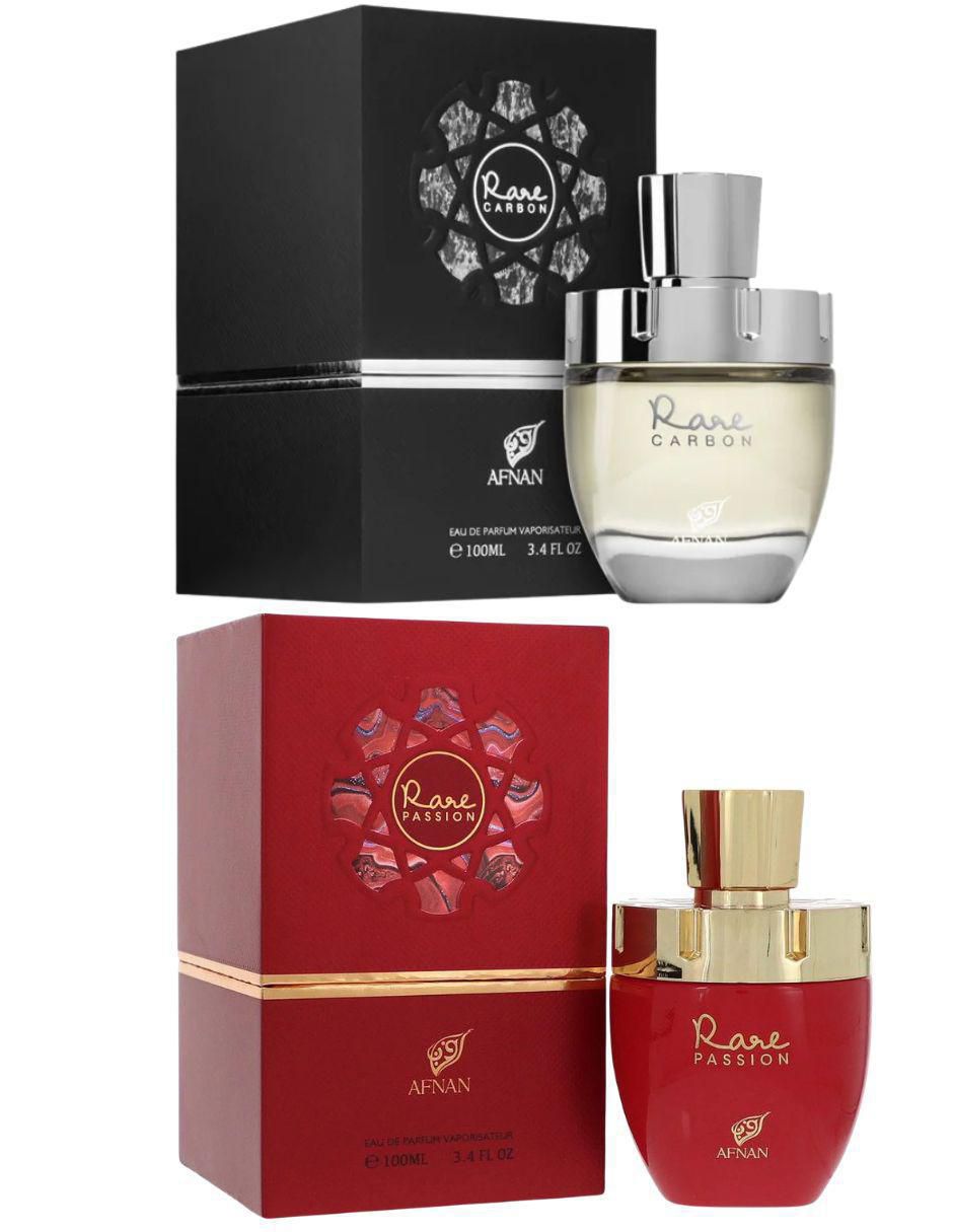 Set eau de parfum Rare Carbon + Rare Passion unisex 2