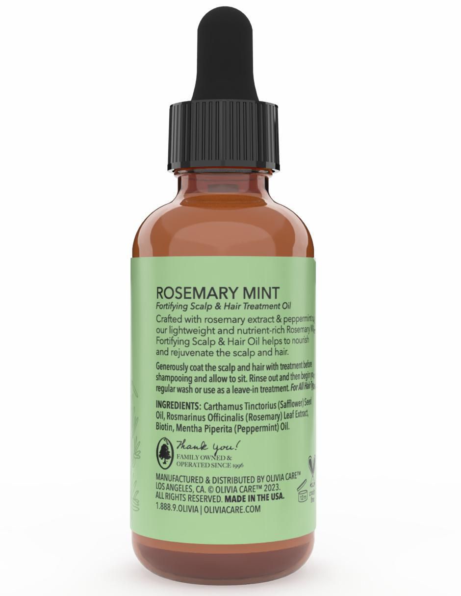 Tratamiento para cuero cabelludo aceite fortificante cabello de menta y romero crecimiento