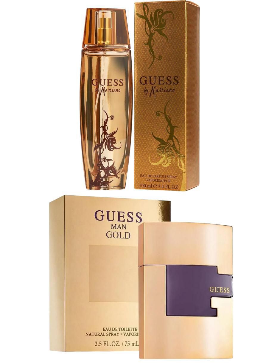 Set eau de parfum Guess Gold y Marciano unisex Set eau de parfum Guess Gold y Marciano unisex