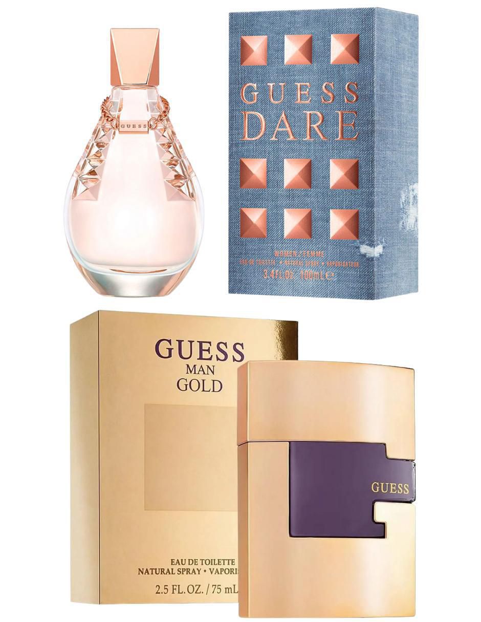 Set eau de toilette Guess Gold y Dare unisex Set eau de toilette Guess Gold y Dare unisex