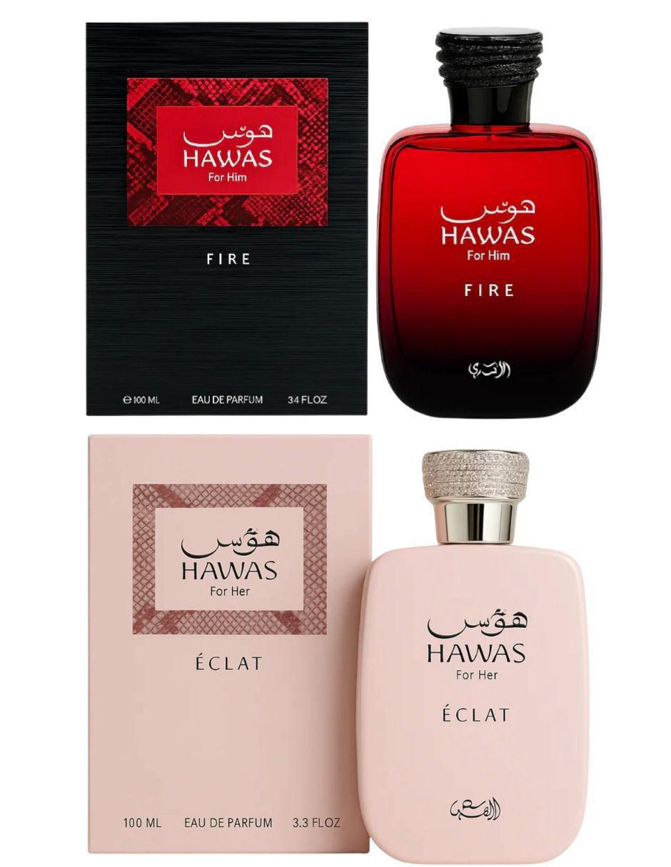 Set eau de parfum hawas "para" unisex 2