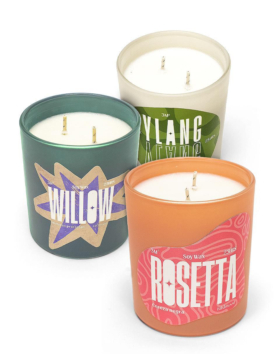 Vela 3 piezas diferentes aromas 5
