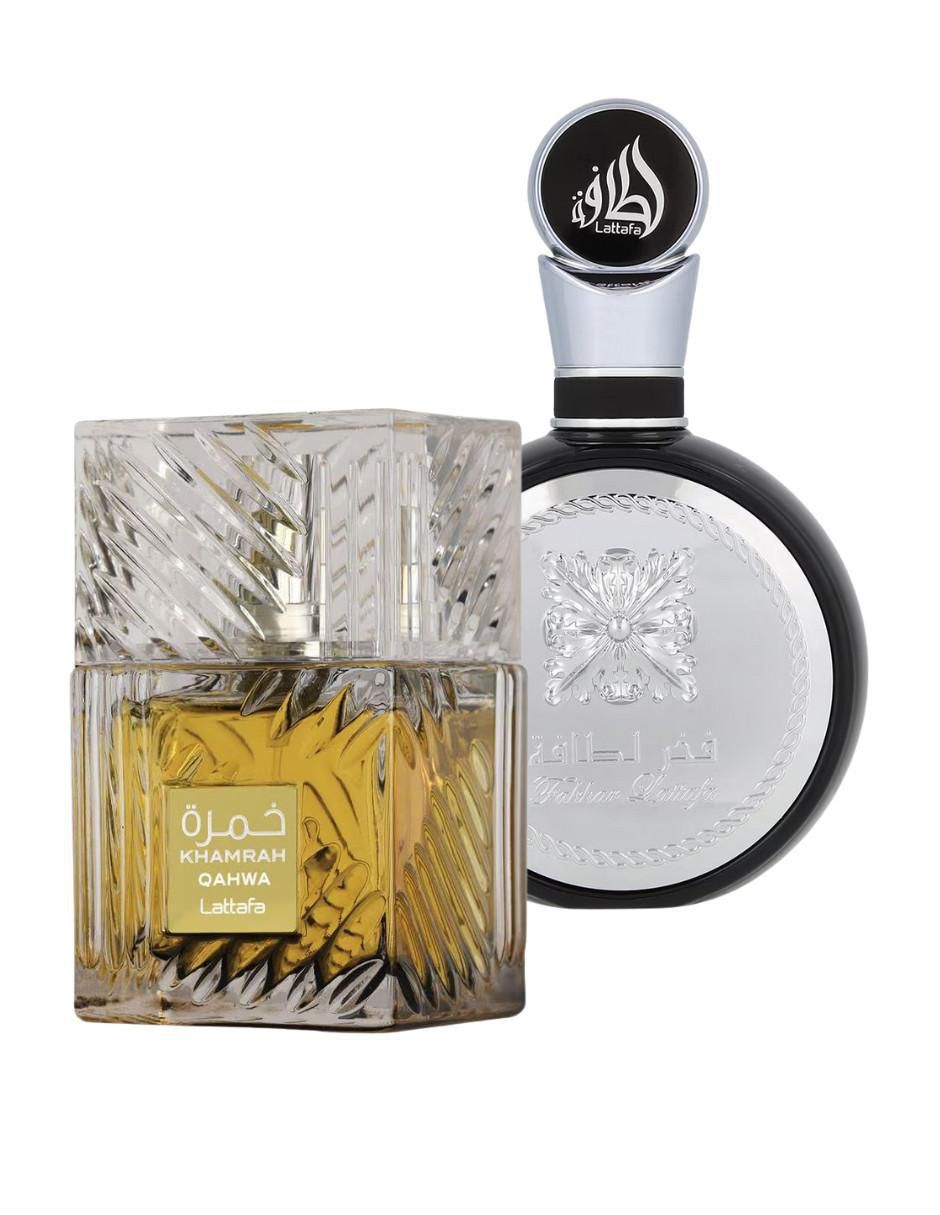 Set eau de parfum Khamrah Qahwa y Fakhar para hombre