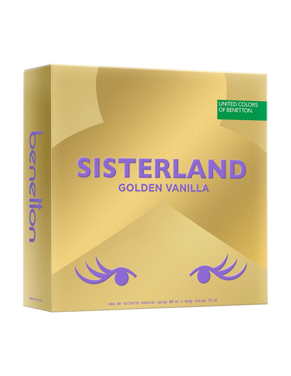 Kit Eau de parfum Benetton Sisterland Golden Vainilla para mujer 3