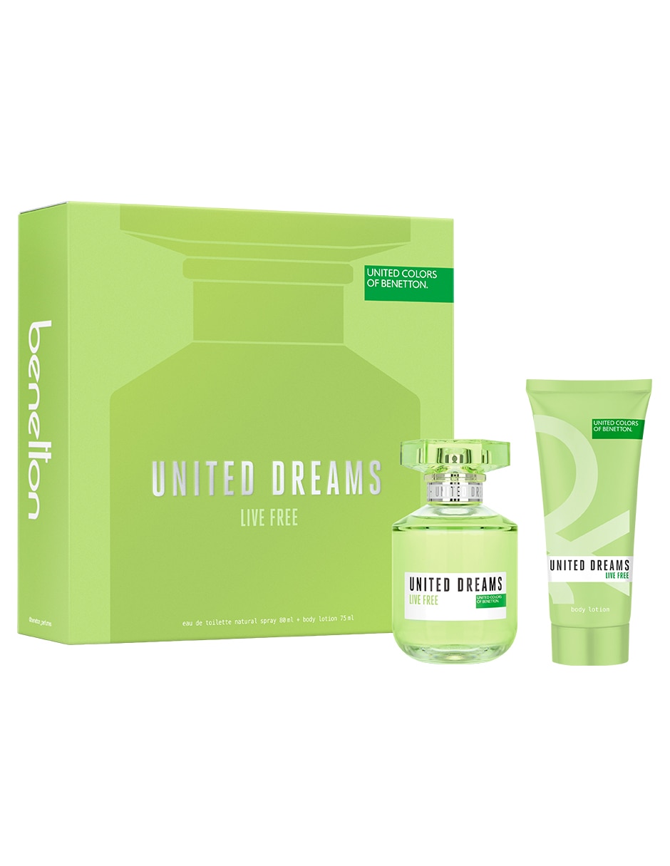 Set Eau de toilette Benetton Dreams Live Free para mujer